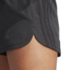 Women's Adidas 5" Pacer Training 3-Stripes Woven High-Rise Shorts - BLACK