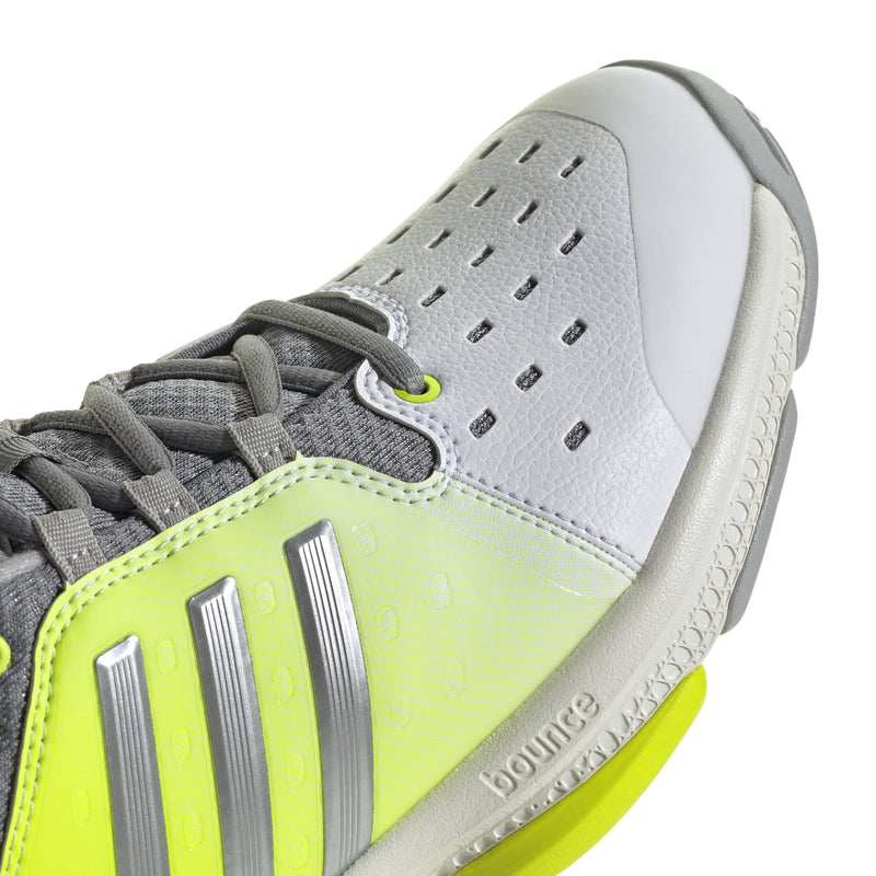 Women's Adidas Court Pickleball Shoes - WHT/LEMO