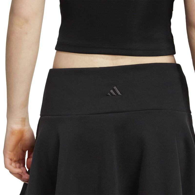 Women's Adidas Essentials 3-Stripe Skirt - BLACK