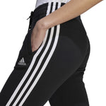 Women's Adidas Essentials 3-Stripes Fleece Jogger - BLACK/WHITE