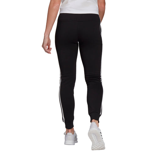 Women's Adidas Essentials Fleece 3-Stripes Pant - BLACK/WHITE