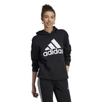 Women's Adidas Essentials Logo Fleece Hoodie - BLACK