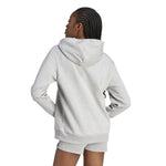 Women's Adidas Essentials Logo Fleece Hoodie - MEDIUM GREY