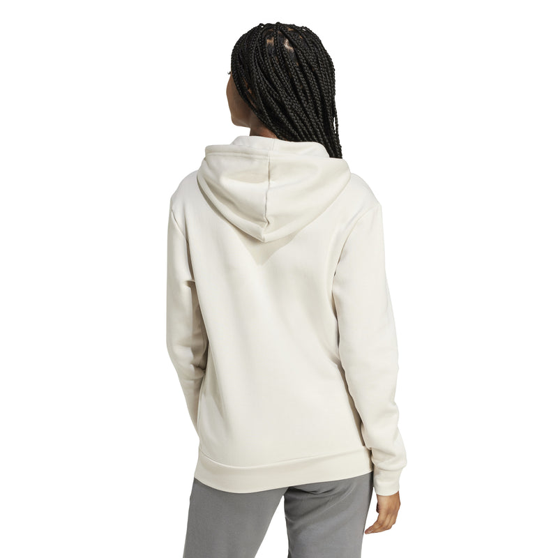 Women's Adidas Essentials Small Logo Feel Cozy Hoodie - ALUMINUM