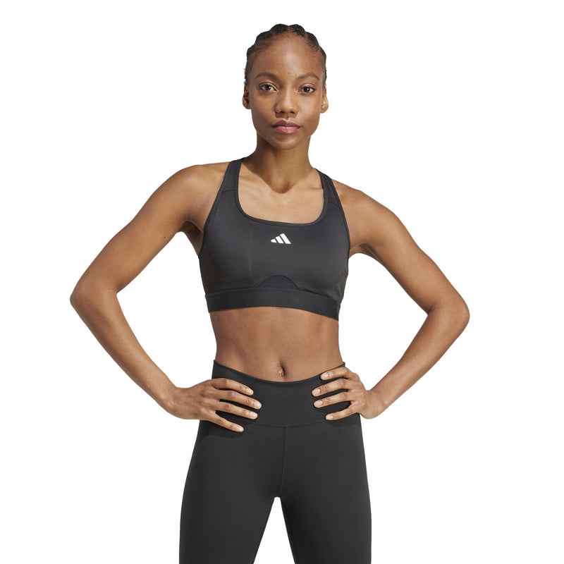 Women's Adidas Powerreact Bra - BLACK