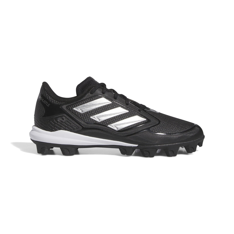 Women's Adidas PureHustle 3 Moulded Cleats - BLACK/WHITE