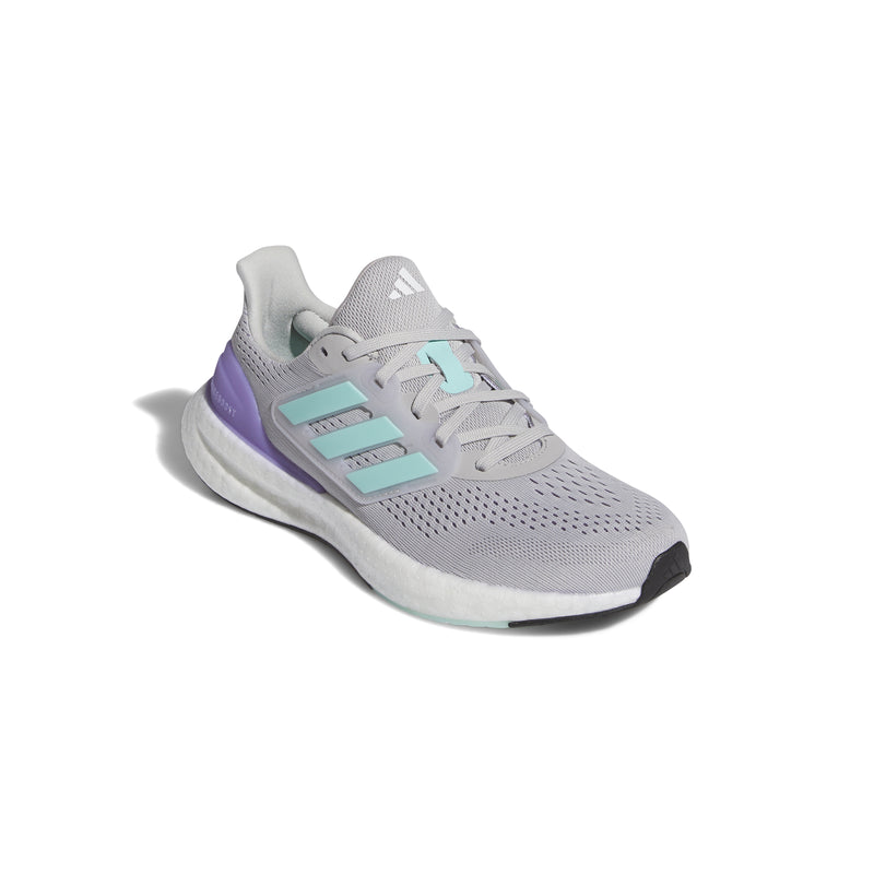 Women's Adidas Pureboost 23 - GREY/AQU