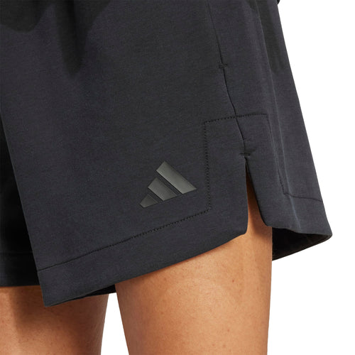 Women's Adidas Soft Lux Loose Shorts - BLACK
