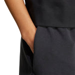 Women's Adidas Soft Lux Loose Shorts - BLACK