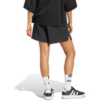 Women's Adidas Soft Lux Loose Shorts - BLACK