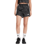 Women's Adidas Train Essentials Allover Print Workout Shorts - BLACK