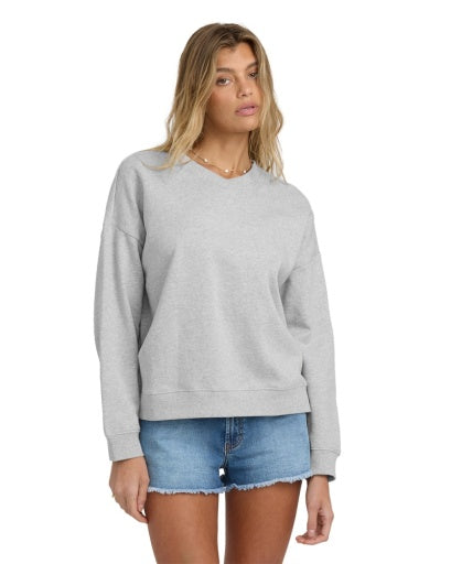 Women's Billabong Cambridge Fleece Sweatshirt - HGR-HGRA