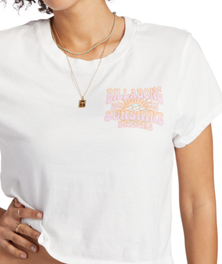 Women's Billabong Dream All Day Crop T-Shirt - SCS-SALT