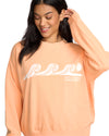 Women's Billabong Echo Fleece Sweatshirt - SUN - SUNSET