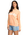Women's Billabong Echo Fleece Sweatshirt - SUN - SUNSET