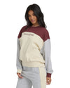 Women's Billabong Get It Kendal Fleece Sweatshirt - PIN-PINK