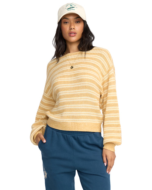 Women's Billabong Light Wave Sweater - YGYO-GOL