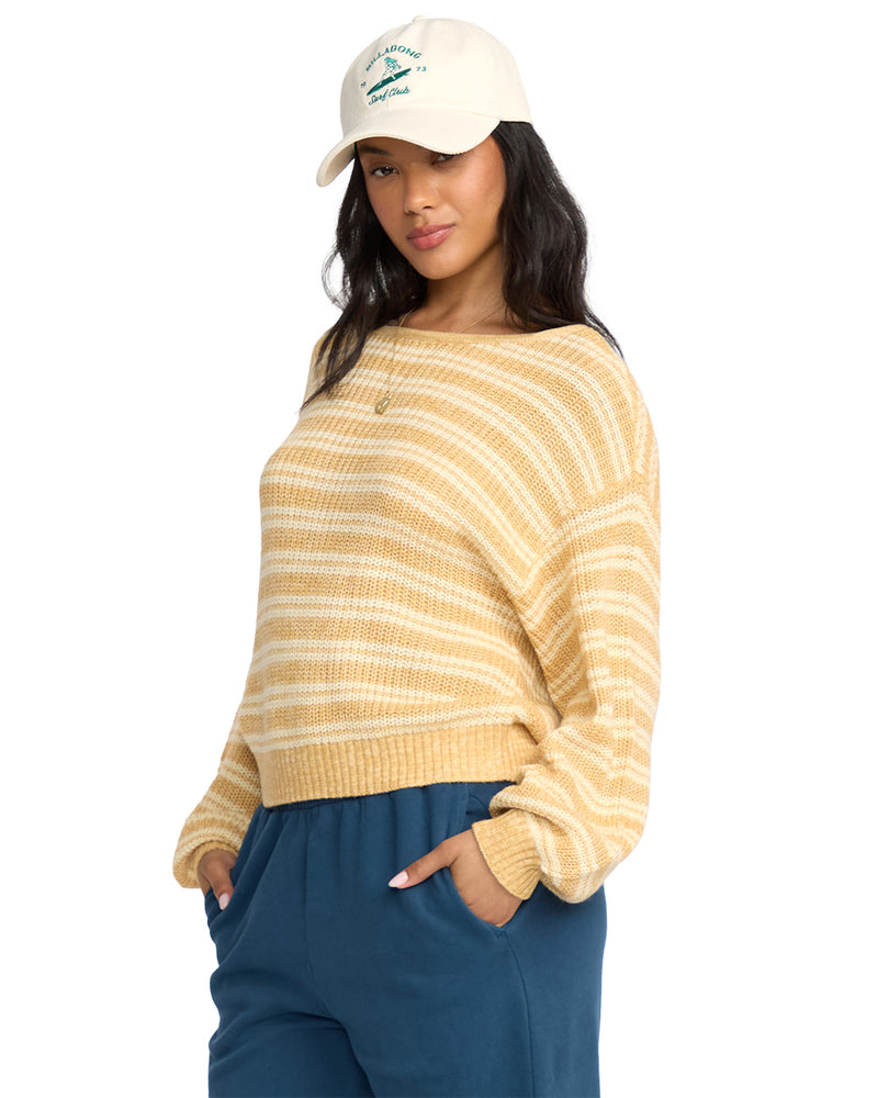 Women's Billabong Light Wave Sweater - YGYO-GOL