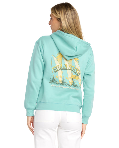 Women's Billabong Ready And Set Fleece Hoodie - MYB-MIST