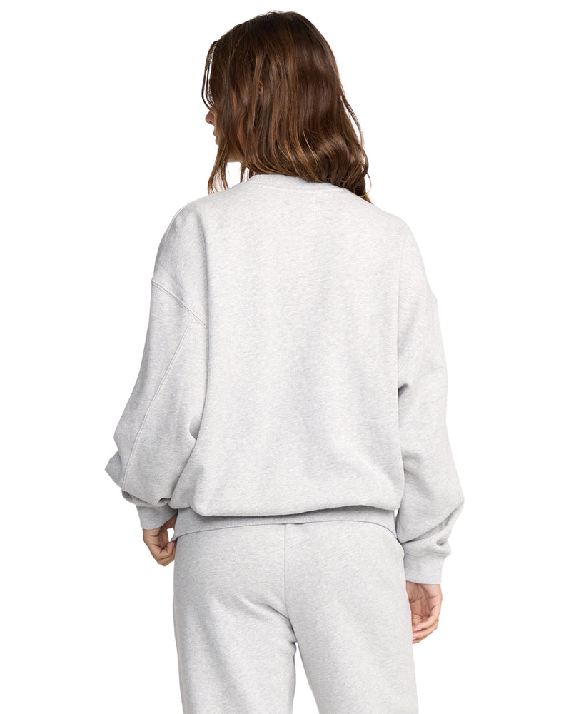 Women's Billabong So Sunny Kendal Fleece Sweatshirt - HGR-HGRY