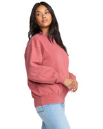 Women's Billabong So Sunny Kendal Fleece Sweatshirt - WGR-WGIN