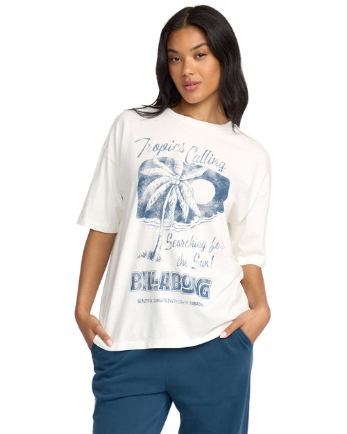Women's Billabong This Sunny Time T-Shirt - SCS-SALT