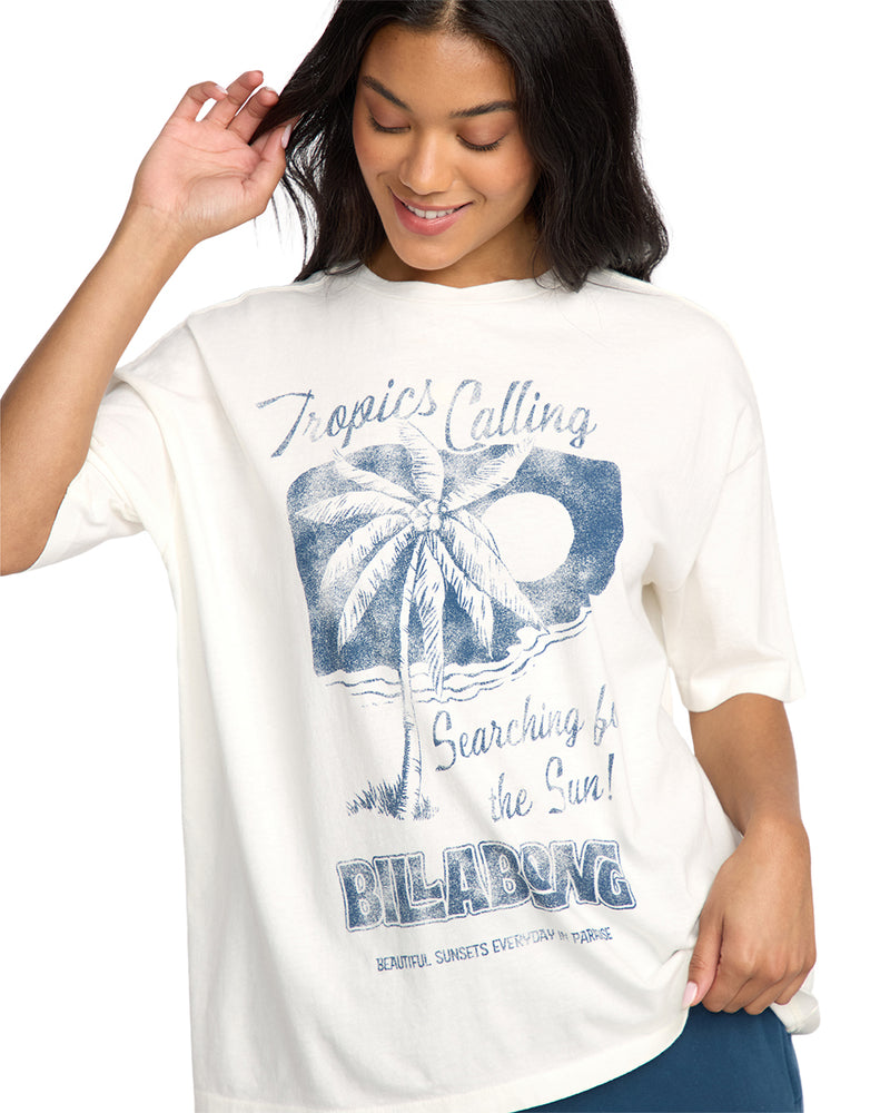 Women's Billabong This Sunny Time T-Shirt - SCS-SALT