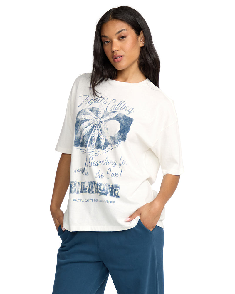 Women's Billabong This Sunny Time T-Shirt - SCS-SALT