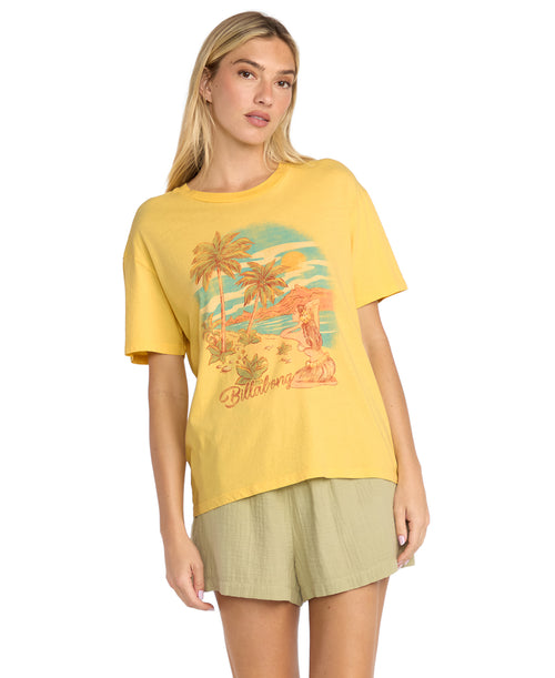 Women's Billabong Trouble In Paradise T-Shirt - YZNO-FRE