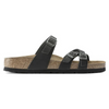 Women's Birkenstock Franca Oiled Leather Sandal - Black - BLACK