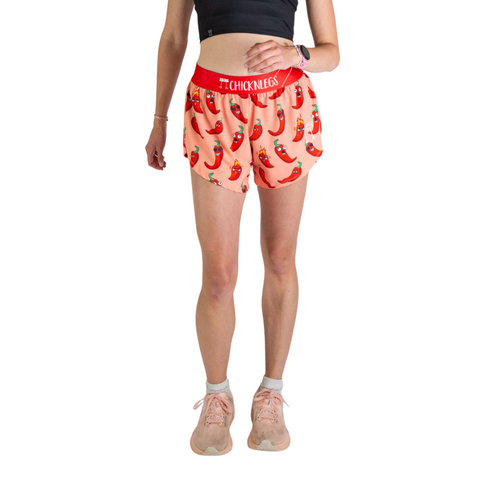 Women's ChicknLegs Chilis 4" Split Shorts - CHILIS