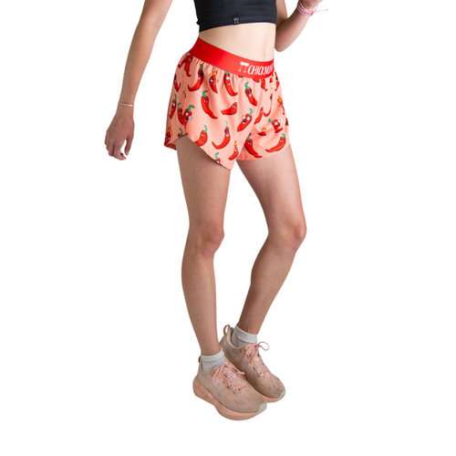 Women's ChicknLegs Chilis 4" Split Shorts - CHILIS