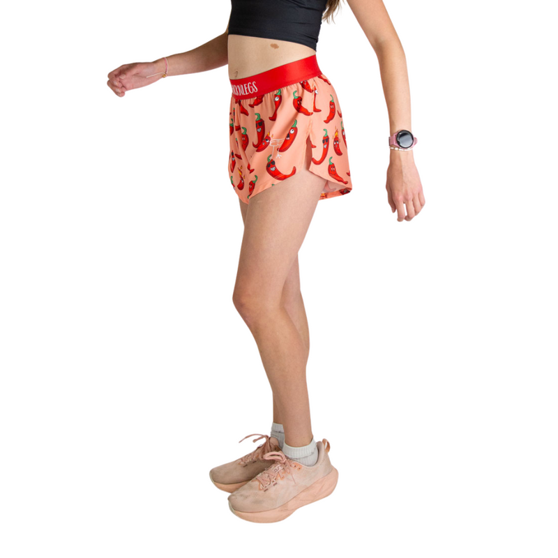 Women's ChicknLegs Chilis 4" Split Shorts - CHILIS