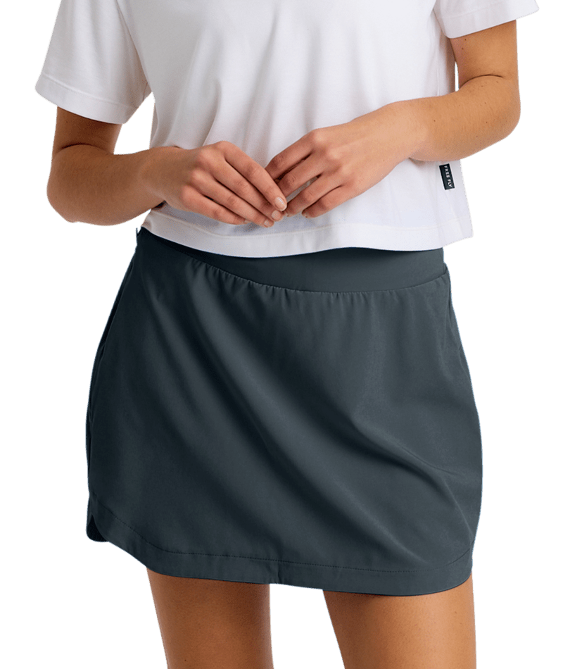 Women's Free Fly 15" Bamboo Lined Active Breeze Skort - 325STORM