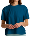 Women's Free Fly Bamboo Boxy T-Shirt - 457LBLUE