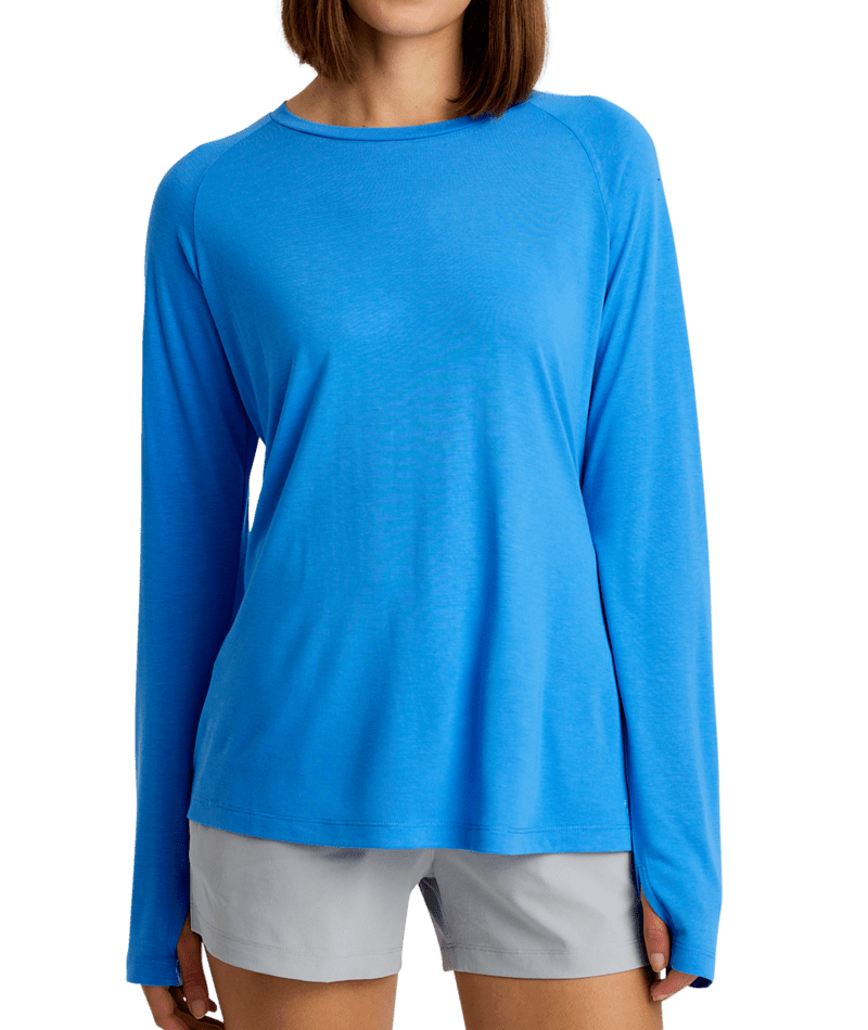 Women's Free Fly Bamboo Lightweight Longsleeve - 460SBLUE