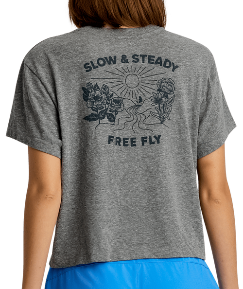 Women's Free Fly Slow & Steady Meadow T-Shirt - 318AGREY