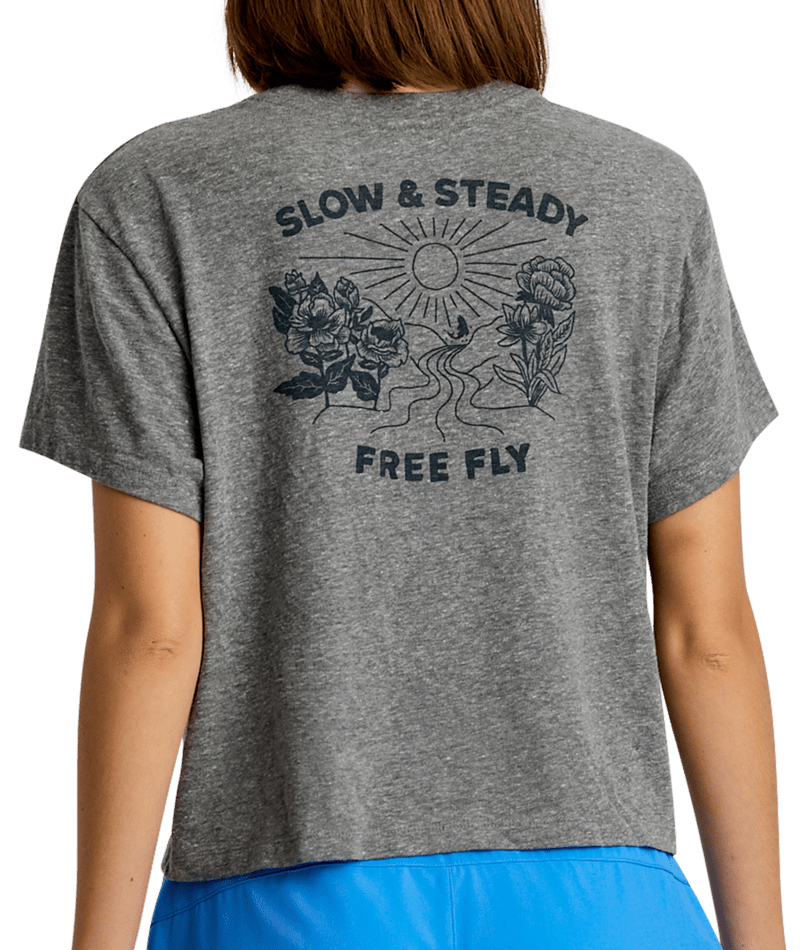 Women's Free Fly Slow & Steady Meadow T-Shirt - 318AGREY