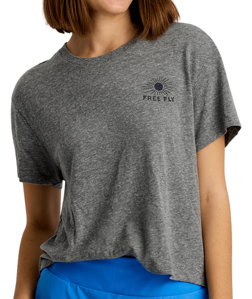 Women's Free Fly Slow & Steady Meadow T-Shirt - 318AGREY