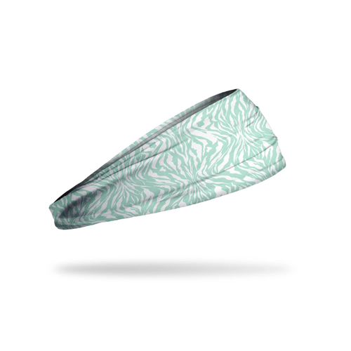 Women's Junk Zen Zebra Mint Headband - WHITE