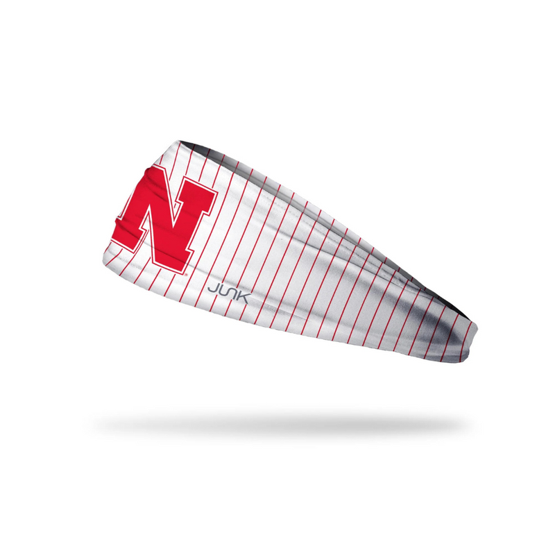 Women's/Men's Nebraska Huskers JUNK Pinstripe Headband - WHITE