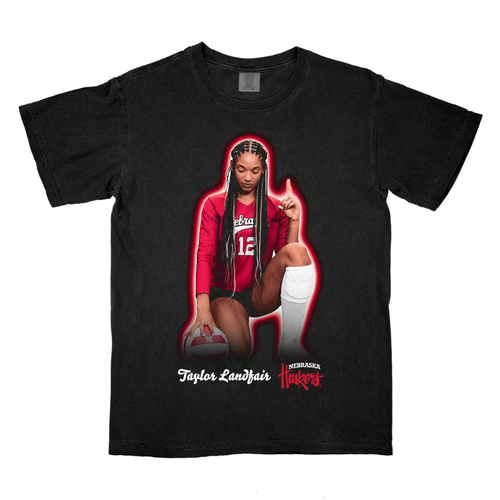 Women's/Men's Nebraska Huskers Taylor Landfair Portrait T-Shirt - BLACK