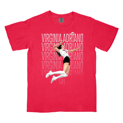 Women's/Men's Nebraska Huskers Virginia Adriano Illustrated T-Shirt - RED