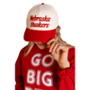 Women's Nebraska Huskers 3D Script Trucker Hat - NEBRASKA