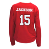 Women's Nebraska Huskers Andi Jackson Longsleeve Volleyball Jersey - #15 RED
