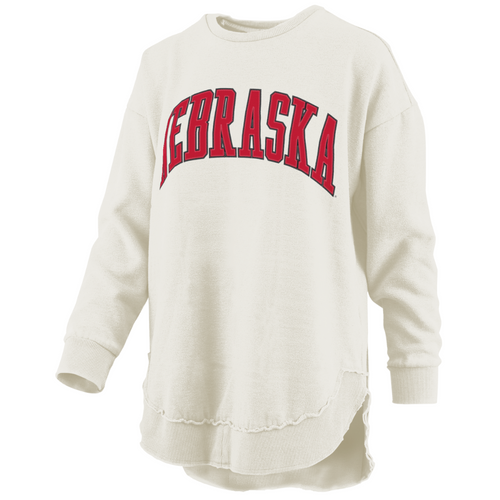 Women's Nebraska Huskers Arched Tackle Twill Sweatshirt - OAT-NEBR