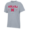 Women's Nebraska Huskers Champion Core Oversized T-Shirt - SILVER