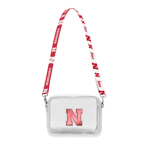 Women's Nebraska Huskers Clear Fanny Fan Purse - UNEB