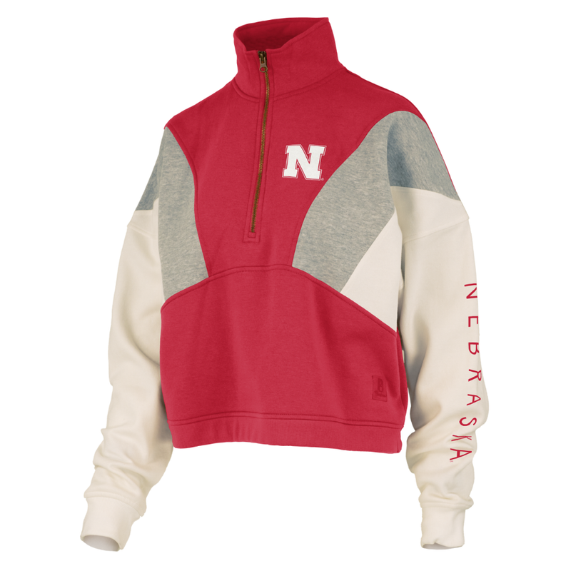 Women's Nebraska Huskers Ferrara 1/2-Zip - RED