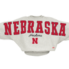 Women's Nebraska Huskers Flannigan Oversized Sweatshirt - NEBR-ASH